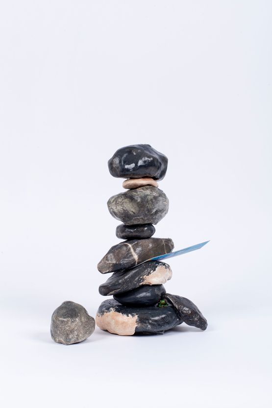 Mignon Votive  Froggy Coast Pebble 2 by Haegue Yang contemporary artwork Sculpture
