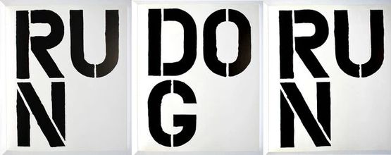 RUN DOG RUN by Christopher Wool contemporary artwork Print