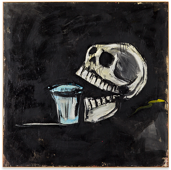 Immer Trinken by Walter Dahn contemporary artwork Painting