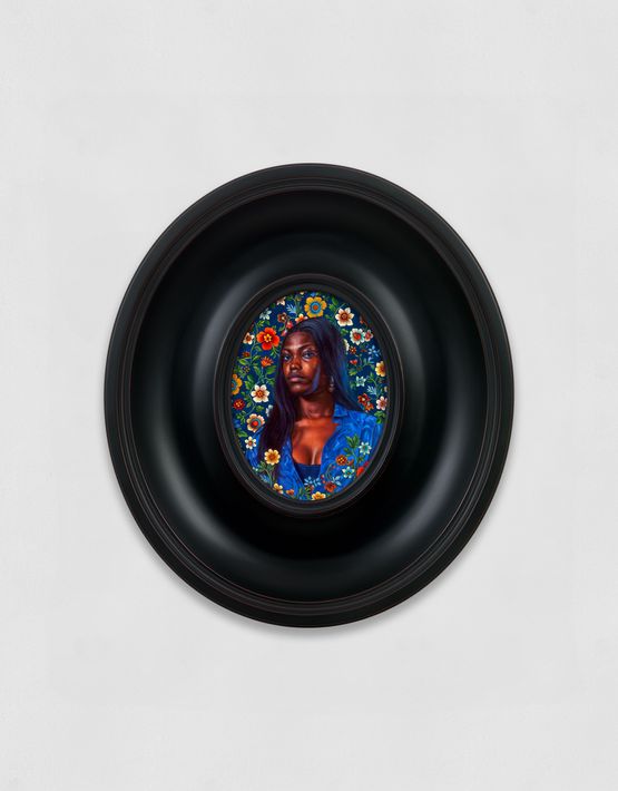 Portrait of Godwin Annabella by Kehinde Wiley contemporary artwork Painting