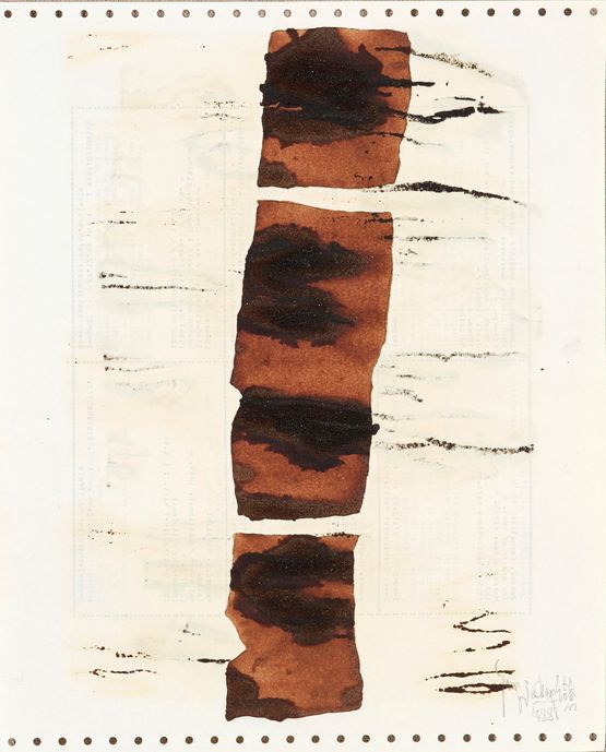 Soy Sauce Drawings 11 by Yang Jiechang contemporary artwork Works on Paper