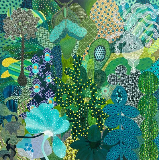 Overgrown by Michael McHugh contemporary artwork Painting
