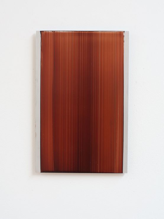 Slider - copper brown 2 by Noel Ivanoff contemporary artwork Painting