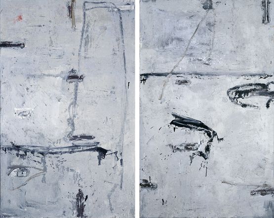 Beijing Diptych by Huang Rui contemporary artwork Mixed Media