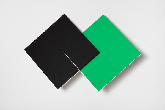 Black and green after Lygia Clark Superficie Modelada by Fernanda Fragateiro contemporary artwork Sculpture