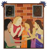 Girls Night Out by Claudia Kogachi contemporary artwork painting
