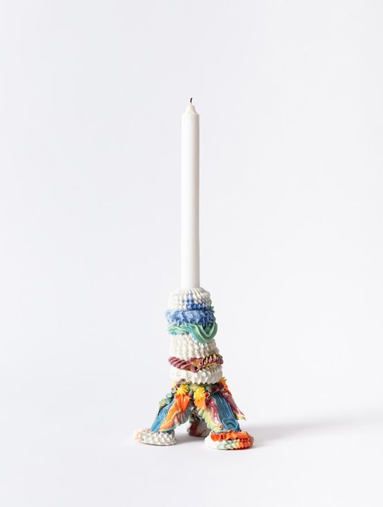 Polychrome Candlestick I by Ebony Russell contemporary artwork Sculpture