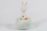 Clouds stars and rabbits -look by Miyako Terakura contemporary artwork sculpture