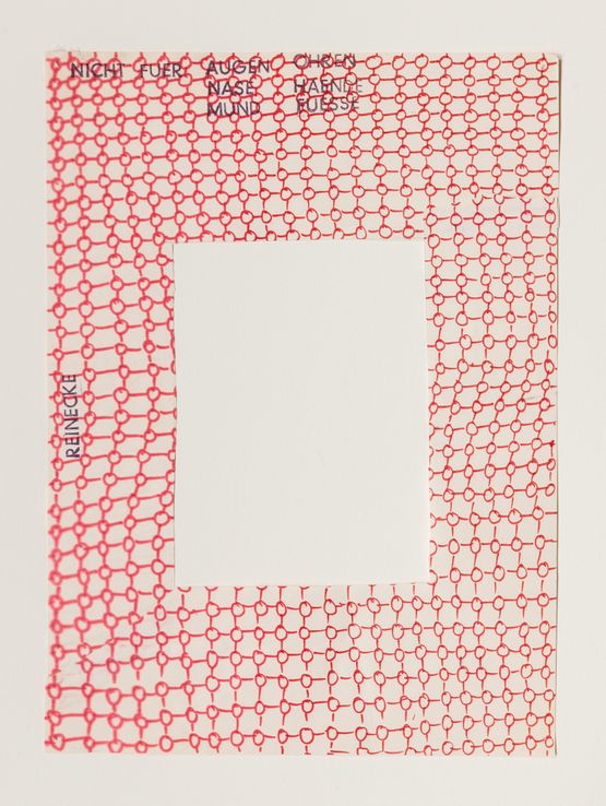 Nicht fur Augen Nase Mund Ohren Hande Fue by Chris Reinecke contemporary artwork Works on Paper