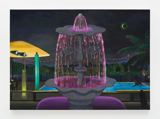 Gaze From the Fountain by Cai Zebin contemporary artwork Painting