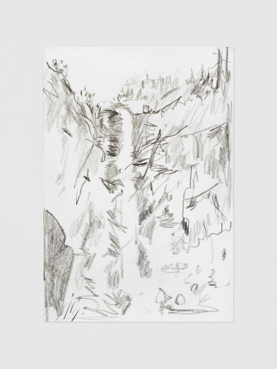 Val-Bella cascada by Mirko Baselgia contemporary artwork Works on Paper