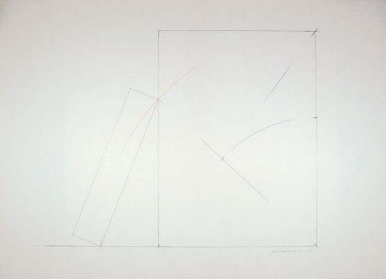 Space in Two Dimensions by The Estate of Jiro Takamatsu contemporary artwork Works on Paper