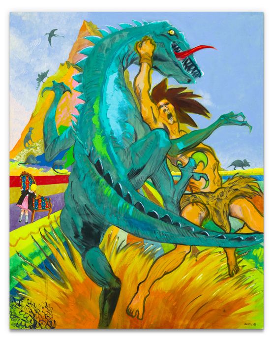 Benjamin by Archie Rand contemporary artwork Painting