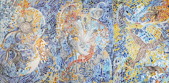 Star River and Totem 2 by Lin Guocheng contemporary artwork Painting