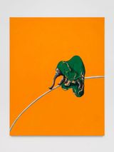 Too Thick Green Felt For a Hat 3 by Bae Yoon Hwan contemporary artwork painting