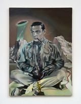 Painting for the advertisement of Prince Lighter by Sawako Goda contemporary artwork painting