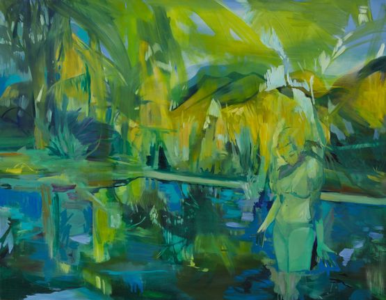 In Chrysolite Waters by Kate Gottgens contemporary artwork Painting