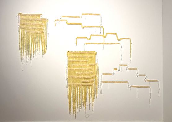 Beni Bunlarla Besle Feed Me with These by Esref Yldrm contemporary artwork Textile