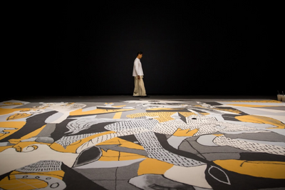 Lee Mingwei explores impermanence through Guernica in Sand