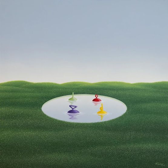 Playtime is Over by Gongkan contemporary artwork Painting