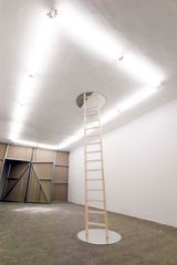 Every word I tell you keeps me alive  the ladder by Gabriela Vanga contemporary artwork drawing