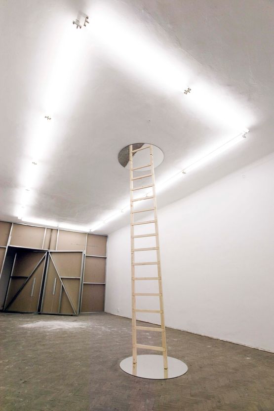 Every word I tell you keeps me alive  the ladder by Gabriela Vanga contemporary artwork Drawing