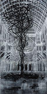 Sapling by Caroline Rothwell contemporary artwork painting