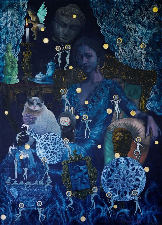 The Return from Anonymous Ancestors Tiba Anak Cucu Series by Budi Agung Kuswara contemporary artwork Painting