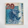 From the series Song for Time of Crisis All is Full of Love Hong Kong Banknote by Carlos Aires contemporary artwork Painting