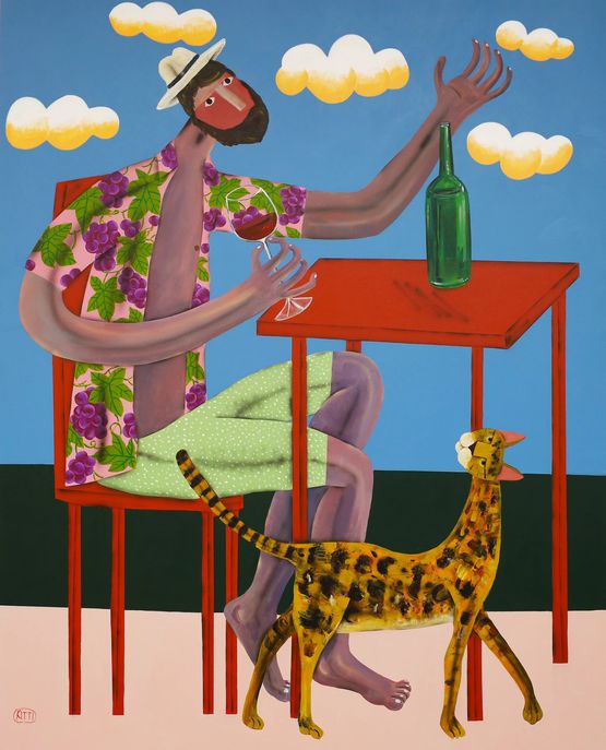 Dionysus by Kitti Narod contemporary artwork Painting