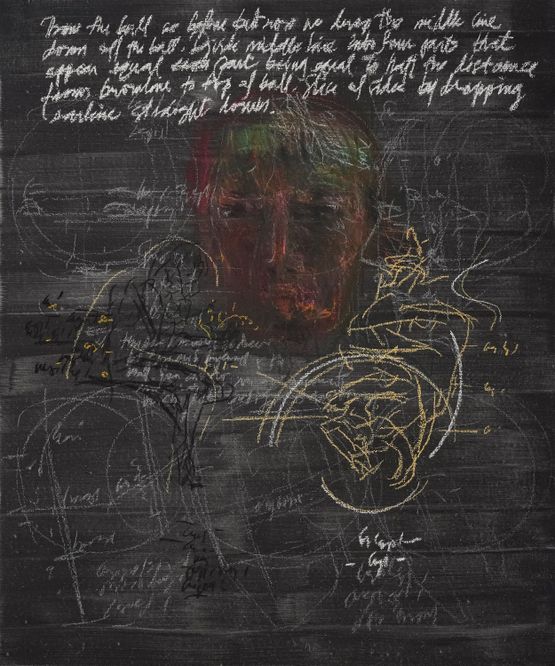 Draw your face to erase the land and vice versa 4 by Buen Calubayan contemporary artwork Painting