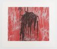 Untitled red by Jacqueline Humphries contemporary artwork Print