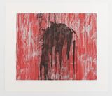 Untitled red by Jacqueline Humphries contemporary artwork print