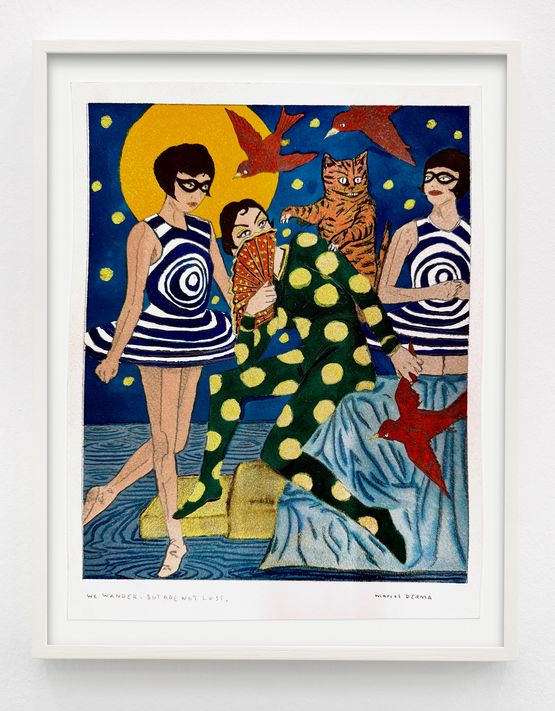 We wander. But are not lost. by Marcel Dzama contemporary artwork Works on Paper