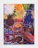 Cosmic cloth Flowers by Thomas Houseago contemporary artwork Painting