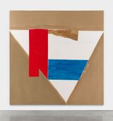 Brown Blue and Red by Sandra Blow contemporary artwork painting