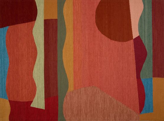 Carmine by Sussy Cazalet contemporary artwork Textile