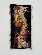Aorta by Ingrid Wiener contemporary artwork textile