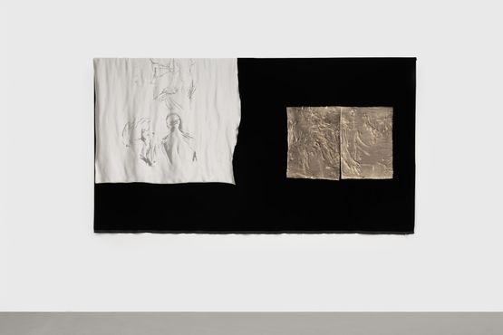 A Line That May Be Cut by Nick Mauss contemporary artwork Textile
