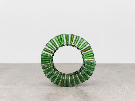 Untitled wine bottles by David Hammons contemporary artwork Sculpture