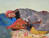 Untitled by Anas Albraehe contemporary artwork painting works on paper