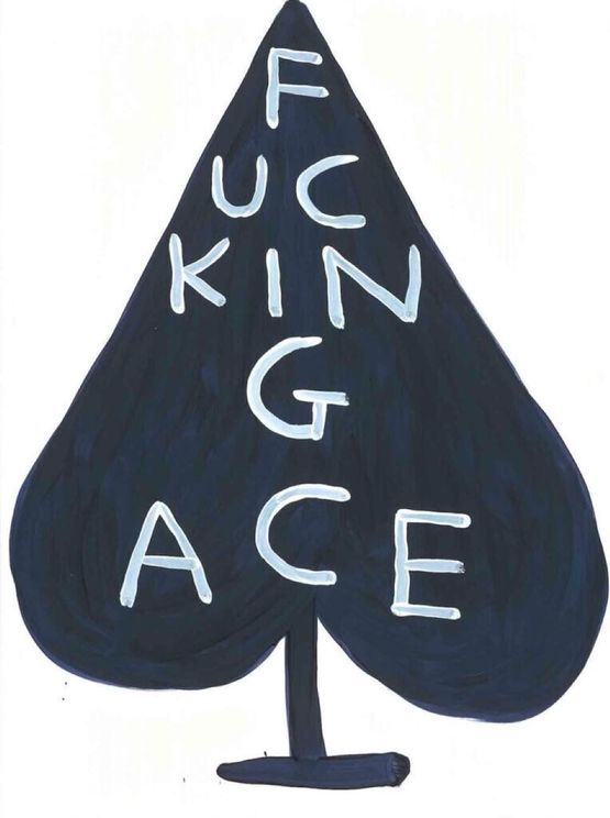Fucking Ace by David Shrigley contemporary artwork Print
