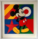 Red Nose Day Mickey Mouse by Peter Blake contemporary artwork print