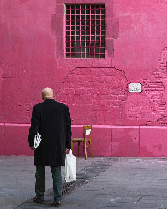 Newly Painted Wall Barcelona by Anastasia Samoylova contemporary artwork Print