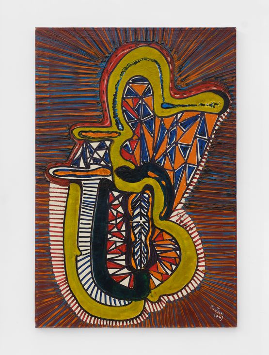 Totem by Bertina Lopes contemporary artwork Painting