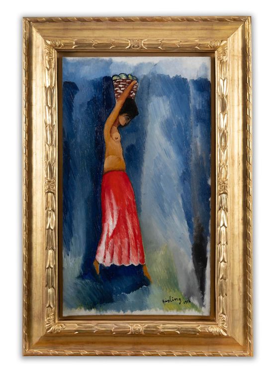 Jeune paysanne by Moise Kisling contemporary artwork Painting