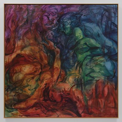 Julia Jos Paintings Unfold Boundless Energy at Charles Moffett