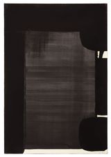 Gouache sur papier 109  746 cm 1977 by Pierre Soulages contemporary artwork works on paper