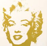 Golden Marilyn Monroe Sunday B. Morning by Sunday B. Morning  Andy Warhol contemporary artwork print