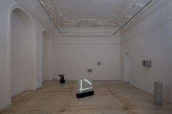 Contemporary art exhibition Bernd Oppl Background at Galerie Krinzinger Seilerstatte 16 Vienna Austria